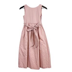NWT MNG Mango Girls Long Pleated Maxi Dress Pink - 11